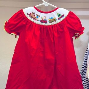 Smocked Christmas dress